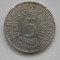 5 MARK 1951 D GERMANIA- argint-