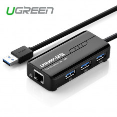 USB 3.0 Combo 10/100Mbps Ethernet 3 ports USB 3.0 foto