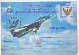 bnk cp Aeromfila 2000 - MIG 29 - necirculata - marca fixa - stampila ocazionala Radioclubul Aerostar Bacau