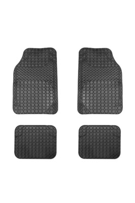 Covorașe auto universale reglabile - 4 bucăți PVC - Negre foto
