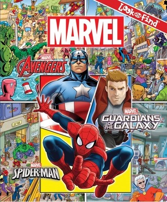 Marvel - Avengers, Guardians of the Galaxy, and Spider-Man Look and Find Activity Book - Characters from Avengers Endgame Included - Pi Kids foto