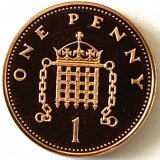 MAREA BRITANIE 1 PENNY 1997 PROOF, Europa, Bronz