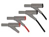 Cablu de Măsurare Peaktech P 7025, 16A, 0.95m, Set 2 Bucăți, Mufa Banana 4mm, CAT III 1000V