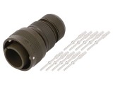 Conector militar drept 10 pini tată crimpat AMPHENOL AIR VG95234 22A