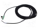 Cablu PHOENIX CONTACT pentru senzori M12 3 pini unghi 10m negru PVC