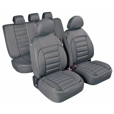 Huse scaun De-Luxe Sport Edition jacquard high-quality 9buc - Gri Garage AutoRide foto