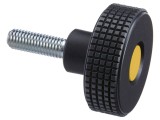 Buton de reglare ELESA GANTER MBT-P &Oslash;31mm filet M5 40mm galben-negru