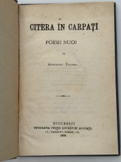 Al Pelimon Citera in Carpati poesii nuoi 1870 carte veche princeps