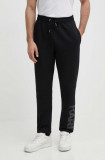 Karl Lagerfeld pantaloni de trening culoarea negru, cu imprimeu