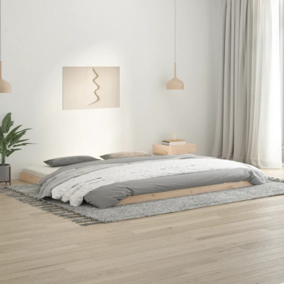 Cadru de pat, 200x200 cm, lemn masiv de pin foto