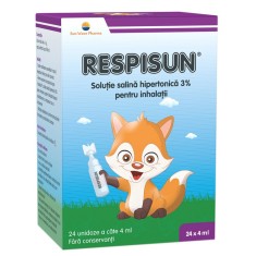 Respisun solutie salina hipertonica 3% Sun Wave Pharma, 24 doze
