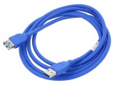 Cablu USB 3.0 A-A 1,8m albastru aurit