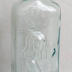 Sticla cu model 200ml pentru ape minerale de izvor, statiuni balneo anii 80-90