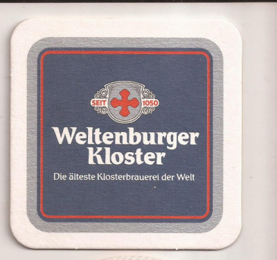 L3 - suport pentru bere din carton / coaster - Weltenburger Kloster foto