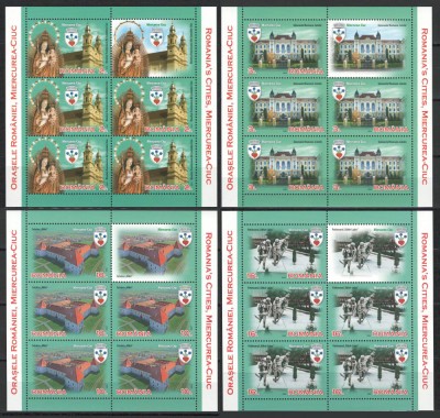 Romania 2022 Mi 7989/92 klb MNH - Orasele Romaniei (VIII): Miercurea Ciuc foto