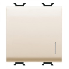Intrerupator simplu cu led 2M Gewiss Chorus Ivory GW11032