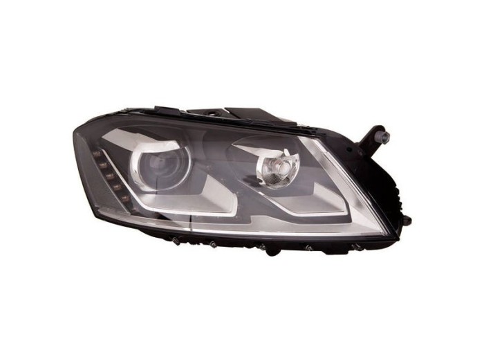 Far Volkswagen Passat (B7 (36)), 11.2010-, fata, Dreapta, cu lumini de curbe; xenon; cu LED daytime running light; D3S+LED+PSY24W; electric; fara uni