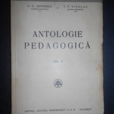 G. G. Antonescu - Antologie Pedagogica Volumul 2 (1939, prima editie)
