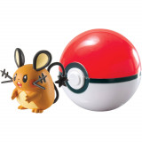 Set Figurine Clip n Go Pokemon - Dedenne &amp; Love Ball, Jazwares Toys