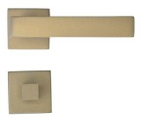 M&acirc;ner ușă interior M1042 Oro Opaco, rozetă WC, aliaj AlZn, rozetă slim 50x50x7mm, Italia