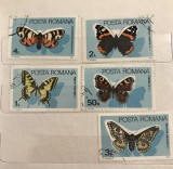 Timbre Serii Romania Fauna Fluturi