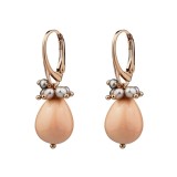 Cumpara ieftin Cercei Glimer din coral de bambus și perle