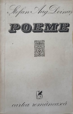 POEME. EDITIE PRINCEPS-STEFAN AUGUSTIN DOINAS foto