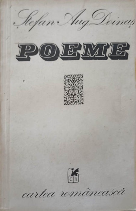 POEME. EDITIE PRINCEPS-STEFAN AUGUSTIN DOINAS-245090