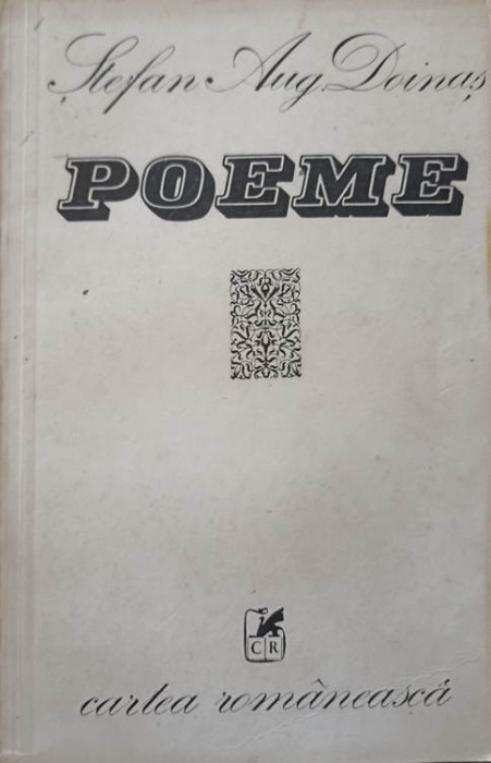 POEME. EDITIE PRINCEPS-STEFAN AUGUSTIN DOINAS