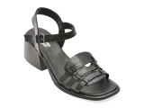 Sandale IMAGE negre, 4351212, din piele naturala