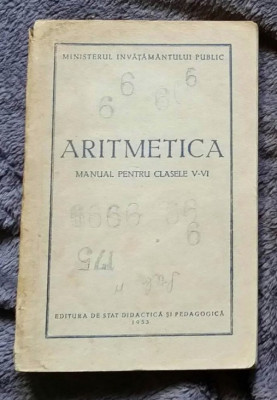 Aritmetica : manual pentru clasele a V-a si a VI-a (trad. din rusa) foto