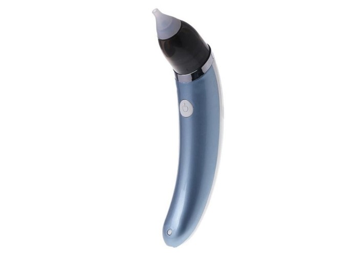 Aspirator nazal pentru bebelusi, electric, 2 capete, 6 filtre, 5 viteze, reincarcabil, albastru