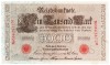 Germania 1000 Mark 1910, P-44b, Seria 0662877 - Bancnota Veche de Colectie