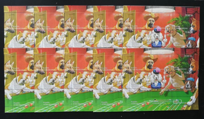 TURKMENISTAN-FABULA JOCURILOR DE NOROC-10 X 1COALA MICA-MNH**-TU PLR 67B