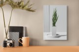 Tablou Canvas Minimalist Nordic Verde și Alb, 26 x 39 cm, CMCLASS