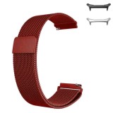 Curea tip Milanese Loop compatibila cu Samsung Galaxy Watch Ultra2, Telescoape QR, 22mm, Metalic Red