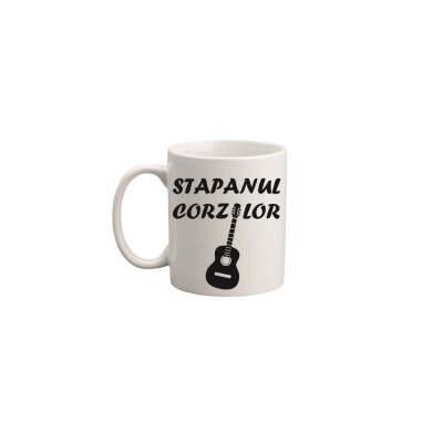 Cana alba personalizata, Stapanul Corzilor, INOVATIX&amp;reg;. 330ml foto