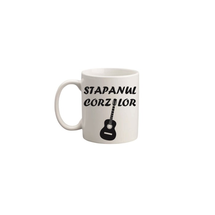 Cana alba personalizata, Stapanul Corzilor, INOVATIX&reg;. 330ml