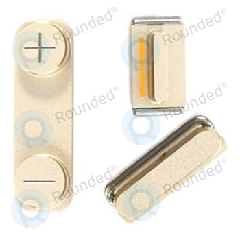 Set butoane de pornire 3buc auriu pentru iPhone 5s, iPhone SE foto