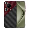 Husa pentru Huawei Pura 70 Ultra, Techsuit, Carbonite FiberShell, Neagra Rosie