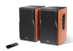BOXE EDIFIER 2.0, RMS: 42W (2 x 21W), telecomanda wireless, volum, bass, treble, brown, &amp;quot;R1380T-BR&amp;quot; (timbru verde 11.00 lei) foto