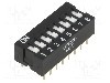 Intrerupator DIP, 2 pozitii, montare THT, 8 sectiuni, OMRON OCB - A6E-8101-N