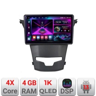 Navigatie Ssangyong Korando 2014-2019 A-1159 4+64 InCell Display 1K Android Waze USB Navigatie Internet Youtube Radio CarStore Technology foto