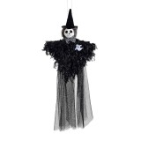 Cumpara ieftin Figurina Halloween Fantoma neagra alba cm 16 x 48 H
