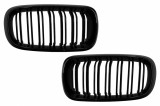 Grile centrale duble BMW X5 F15 X6 F16, negru lucios, design M