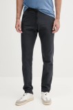 Joop! pantaloni din amestec de in culoarea bleumarin, mulata, 30041951