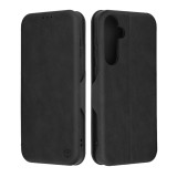 Husa tip carte pentru samsung galaxy a55 5g, techsuit, inchidere magnetica, black