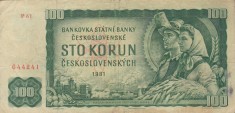 CEHOSLOVACIA 100 korun 1961 VF!!!