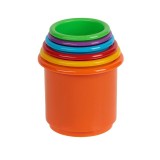 Piramida din pahare colorate, jucarie pentru bebelusi, 36 cm, ATU-086199, Oem