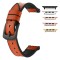Curea hibrid piele-silicon, compatibila Apple Watch 10, 42mm, Bronze Brown